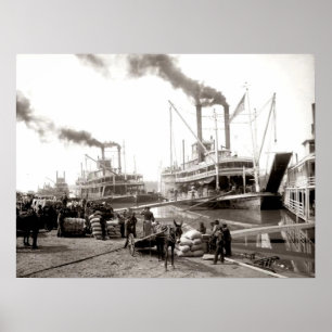 Affiche Bateau à vapeur Delta Queen en cours de chargement