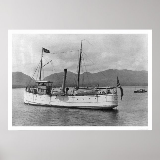 Affiche Bateau à vapeur McArthur Alaska 1918 (Devant)