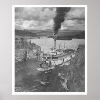 Bateau à vapeur Territoire du Yukon 1920