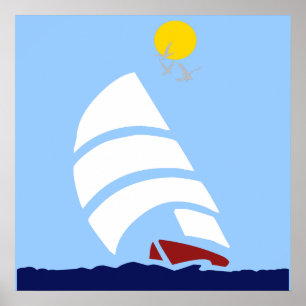 Affiche Bateau à voile