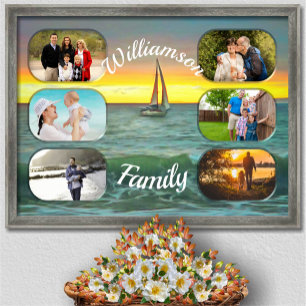 Affiche Bateau à voile Banderas 0884 Family Collage Art Im