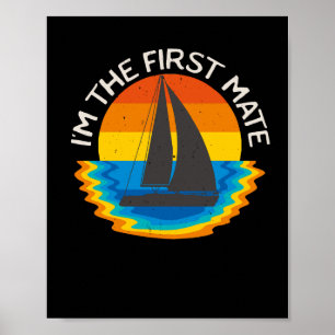 Affiche Bateau à voile d'abord Mate Bateau Rétro