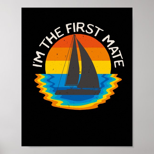 Affiche Bateau à voile d'abord Mate Bateau Rétro (Devant)