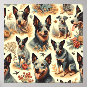 Affiche Bateau australien vintage sans joint