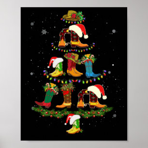 Affiche Bateau Christmas Tree Line Dance Funny Dancing Boo