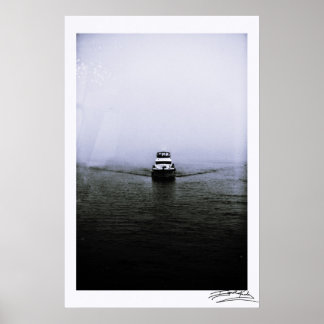 Affiche Bateau dans la mer
