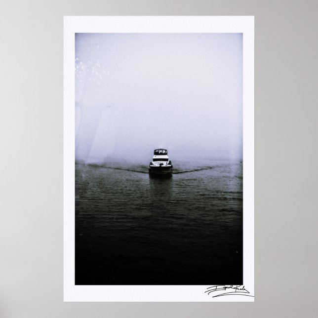Affiche Bateau dans la mer (Devant)