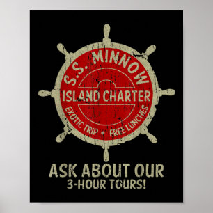Affiche Bateau de croisière drôle vintage Bateau de croisi