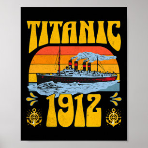 Affiche Bateau de croisière paquebot océanique Titanic 191