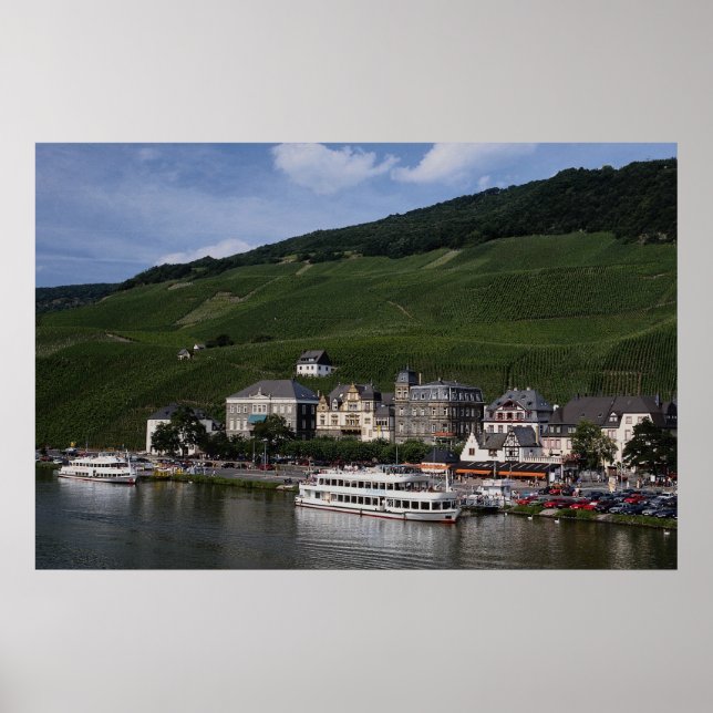 Affiche Bateau de croisière sur Mosel River, Bernkastel Ku (Devant)