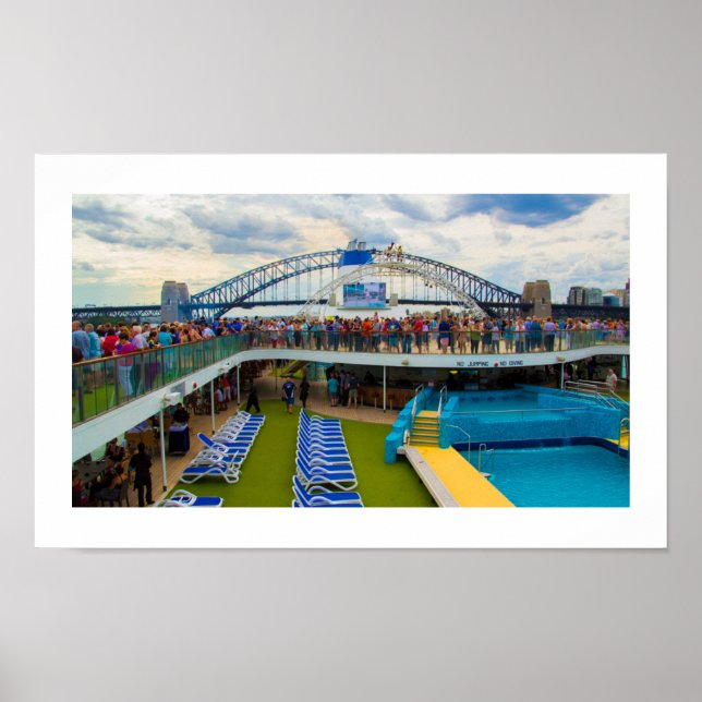 Affiche | Bateau de croisière Sydney Harbour Bridg (Devant)