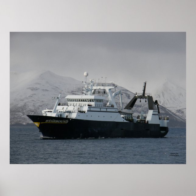 Affiche Bateau de pêche Starbound, processeur de capture (Devant)