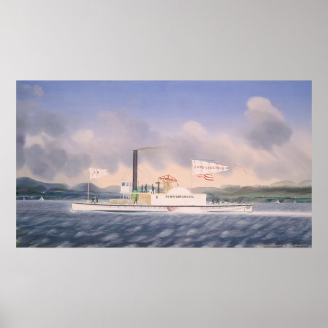 Affiche Bateau de remorque "John Birkbeck" James Bard Fine (Devant)