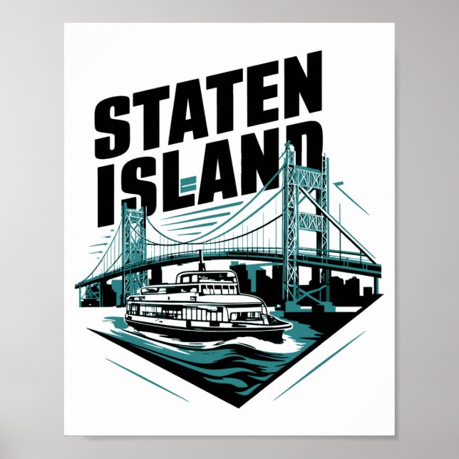 Affiche Bateau de Staten Island New York _1  (Devant)