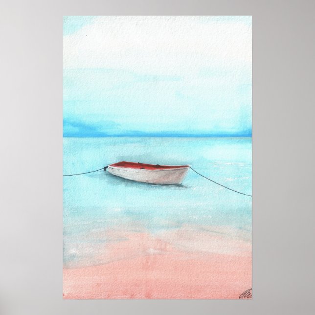 Affiche Bateau des eaux d'Elafonisi (Devant)