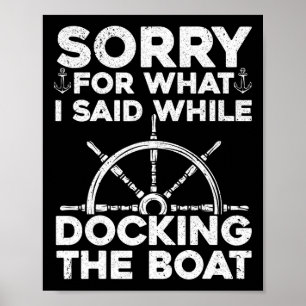 Affiche Bateau Drôle Pour Hommes Femmes Amarrages Le Batea