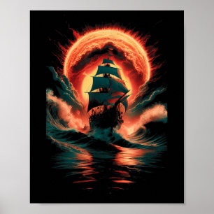Affiche Bateau en mer