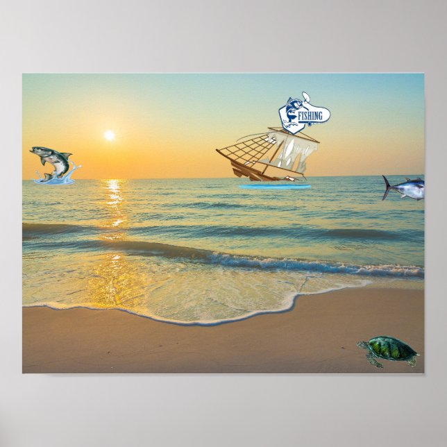 Affiche Bateau en train de couler (Devant)