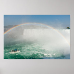 Affiche Bateau et chutes Horseshoe de Niagara Falls