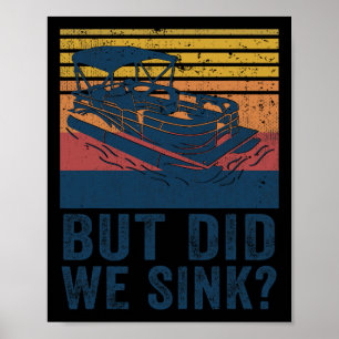 Affiche Bateau mais avons-nous coulé capitaine de flatboat