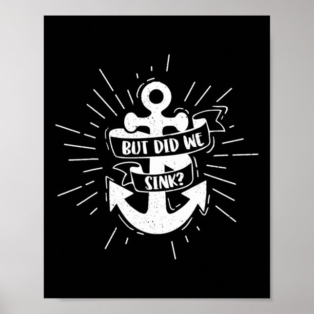 Affiche Bateau mais avons-nous coulé Flatboat capitaine de (Devant)
