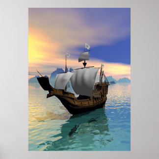 Affiche Bateau pirate