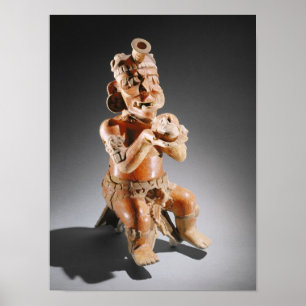 Affiche Bateau polychrome à deux parties en effigie, peut-