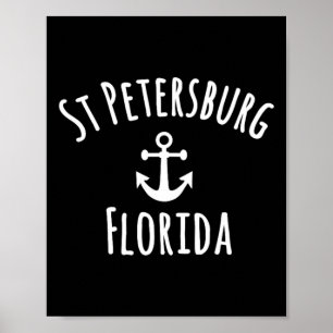 Affiche Bateau Saint-Pétersbourg Floride Voile Nautique Bo