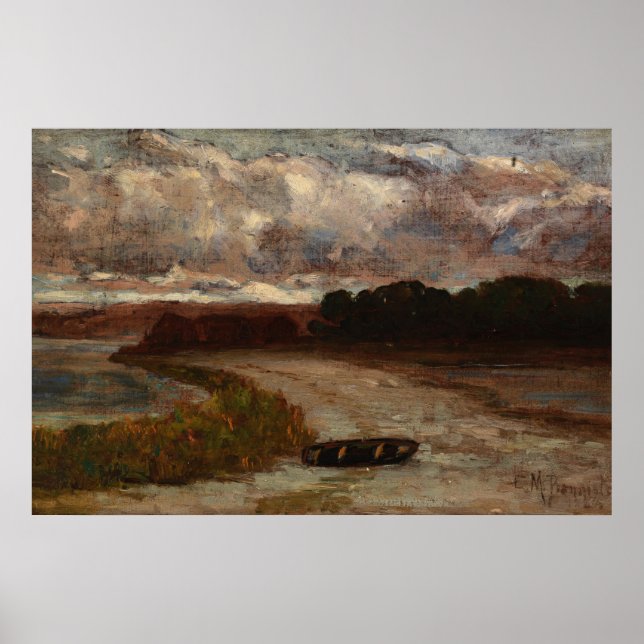 Affiche Bateau sur le rivage - Edward Mitchell Banister (Devant)