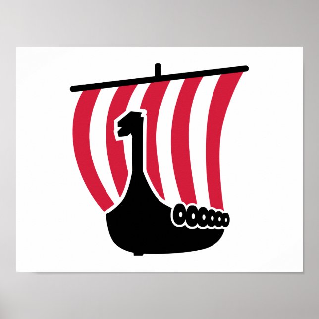 Affiche Bateau viking (Devant)