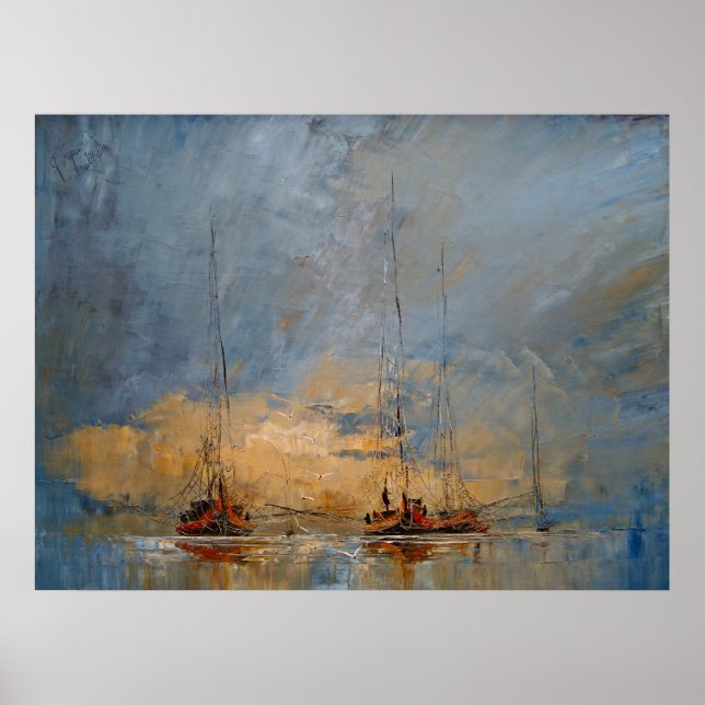 Affiche Bateaux (Devant)