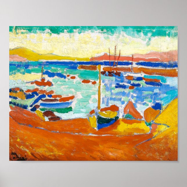 Affiche Bateaux à Collioure | André Derain | (Devant)