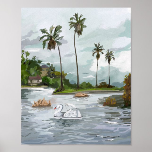 Affiche Bateaux à cygne (Devant)