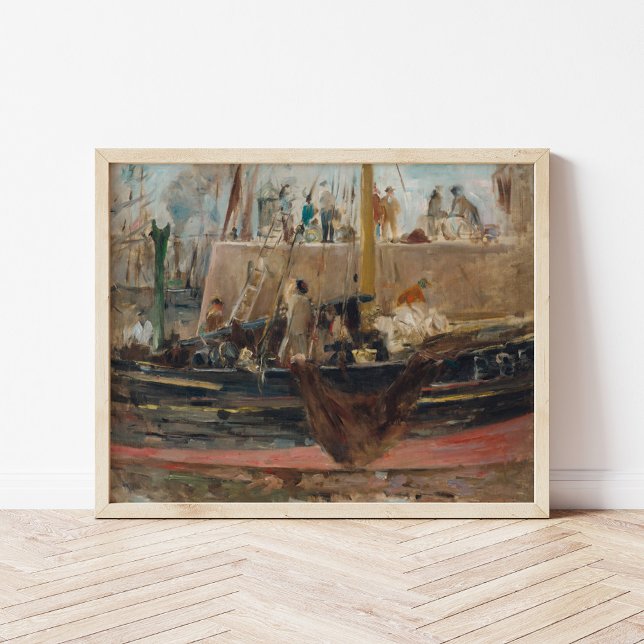 Affiche Bateaux à Quay | Berthe Morisot (Créateur téléchargé)