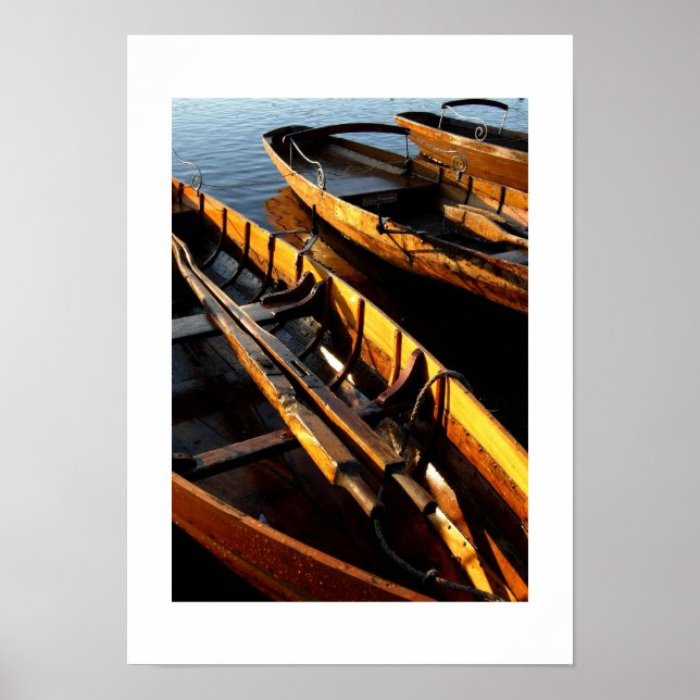 Affiche Bateaux à rames sur Derwentwater : le Lake Distric (Devant)