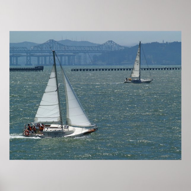 Affiche Bateaux à voile de Berkeley (Devant)
