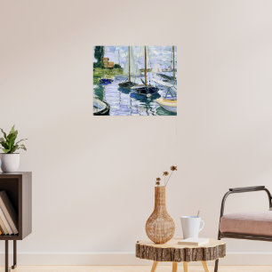 Affiche Bateaux au repos, à Petit-Gennevilliers,