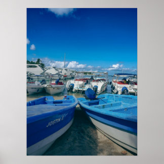 Affiche Bateaux côtiers sur l'affiche de photographie de l