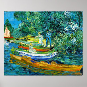 Affiche Bateaux d'aviron (van Gogh)