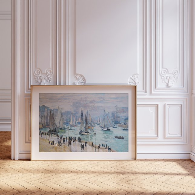 Affiche Bateaux de pêche quittant le port | Claude Monet (Créateur téléchargé)