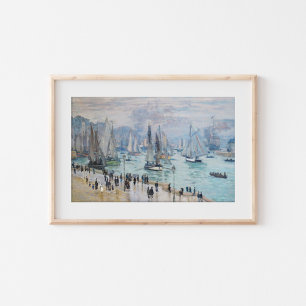 Affiche Bateaux de pêche quittant le port   CLAUDE MONET
