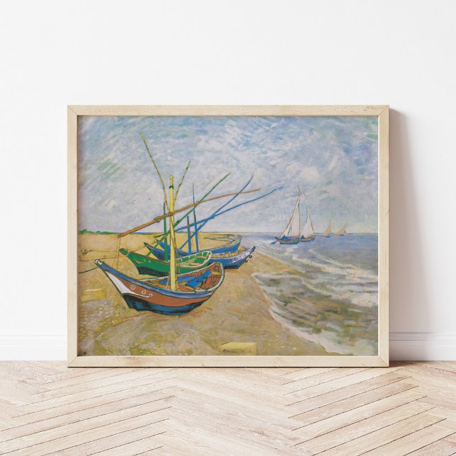 Affiche Bateaux de pêche | Vincent Van Gogh (Créateur téléchargé)