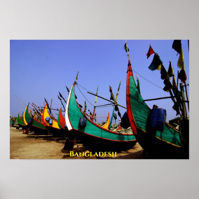 Affiche Bateaux du Bangladesh (Devant)