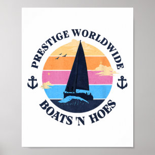 Affiche Bateaux et hôtesses Film de comédie rétro drôle Ba