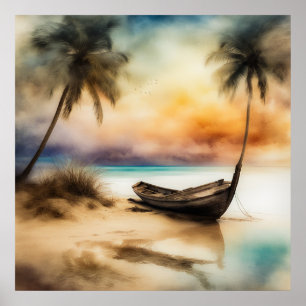 Affiche Bateaux et Plages - 4