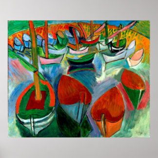 Affiche Bateaux Raoul-Dufy à Martigues 1907