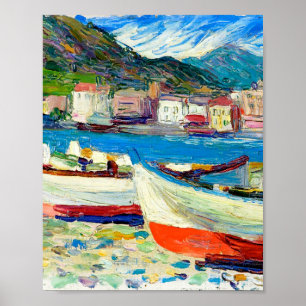 Affiche Bateaux Rapallo par Vassily Kandinsky