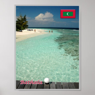 Affiche Bathala - Maldives - Panorama -