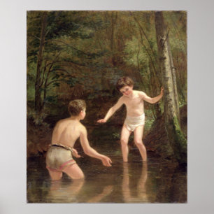 Affiche Bathing Boys, 1873