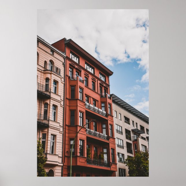 AFFICHE BÂTIMENT À HAUTE AUGMENTATION ROUGE (Devant)